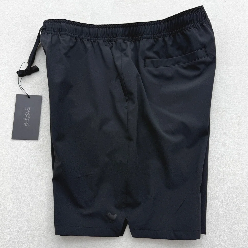 Bad Birdie Golf Active Short Men's XXL Black Elastic Waist Drawstring Logo